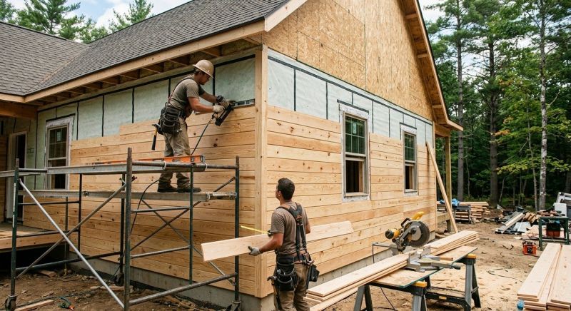 Our team working on Siding Service projects in Southern Pines, NC