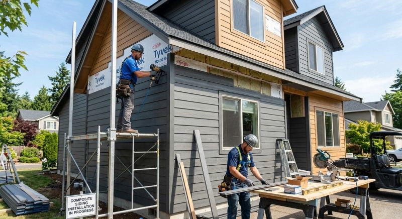 Composite Siding Installation in Aberdeen, NC