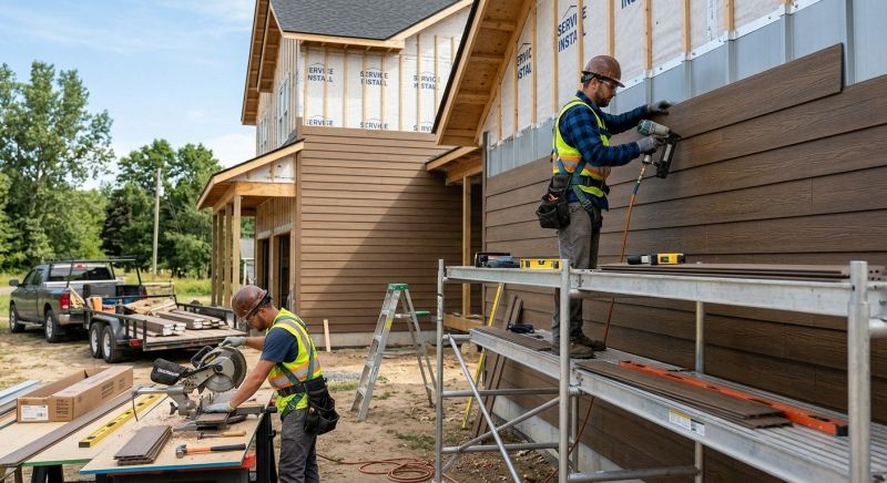 Faux Wood Siding Installation in Pinehurst, NC