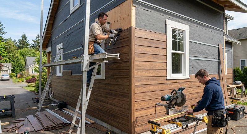 Faux Wood Siding Installation in Raeford, NC