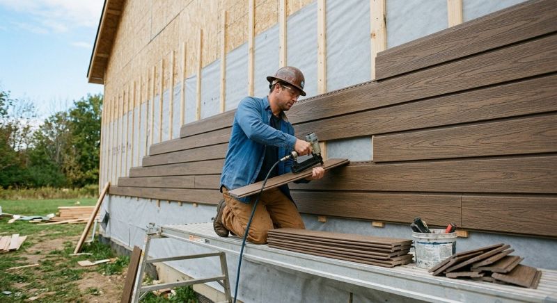 Faux Wood Siding Installation in Spring Lake, NC