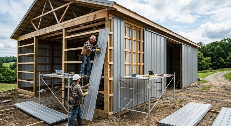 Metal Barn Siding Installation in Southern Pines, NC