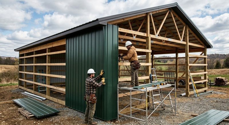 Pole Barn Siding Installation in Southern Pines, NC