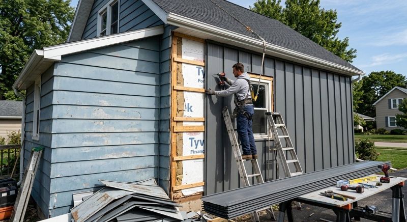 Sheet Metal Siding Replacement in Southern Pines, NC